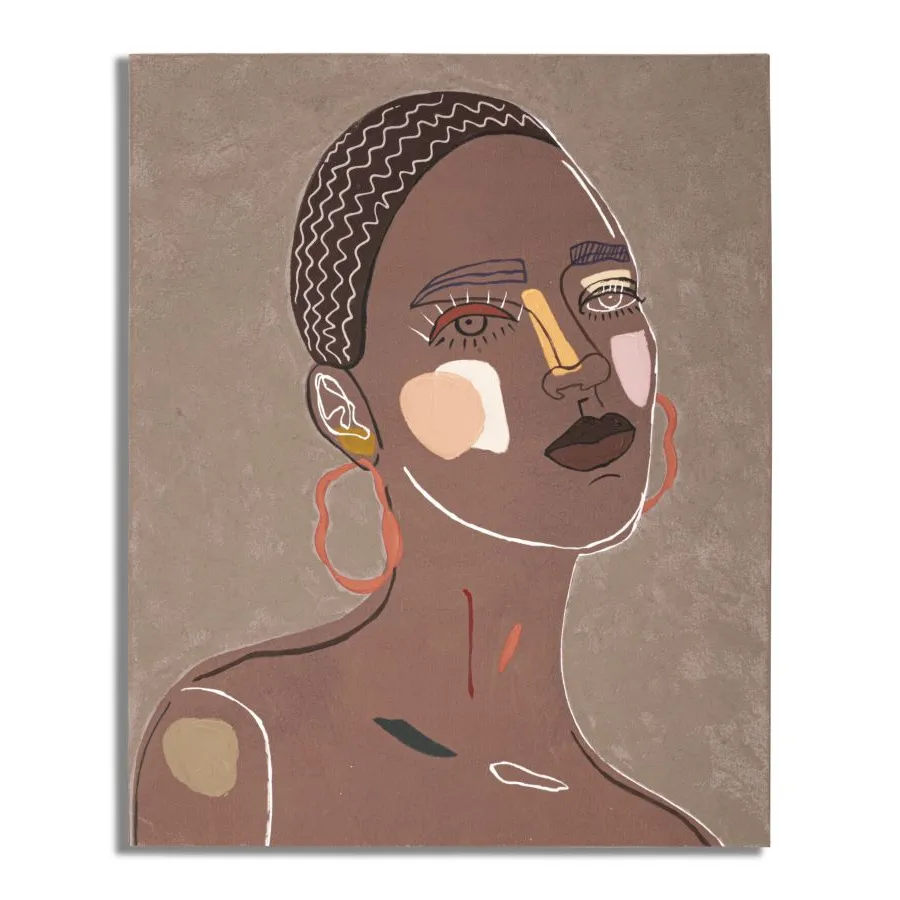 OBRAZ NA PŁÓTNIE TRIBAL -A- 80X2,8X100 cm